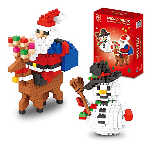Christmas Building Block Set-New 2025 Santa Claus and Snowman Character Set, Christmas and Birthday Gifts, Suitable for Children Over 9 Years Old (720 Pieces)