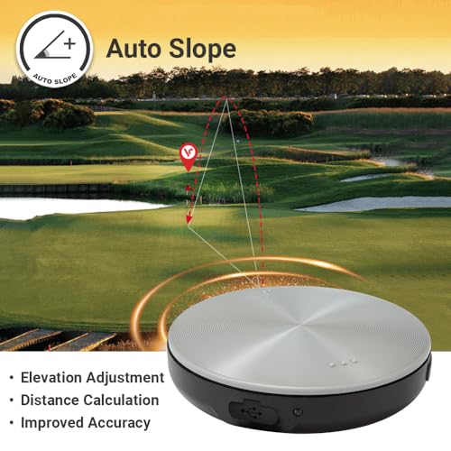 Voice Caddie VC4 Golf GPS Range Finder with Voice Output of Distance, Auto Slope, and Active Green Info on 40,000+ Courses - 8 Hours of Battery Life
