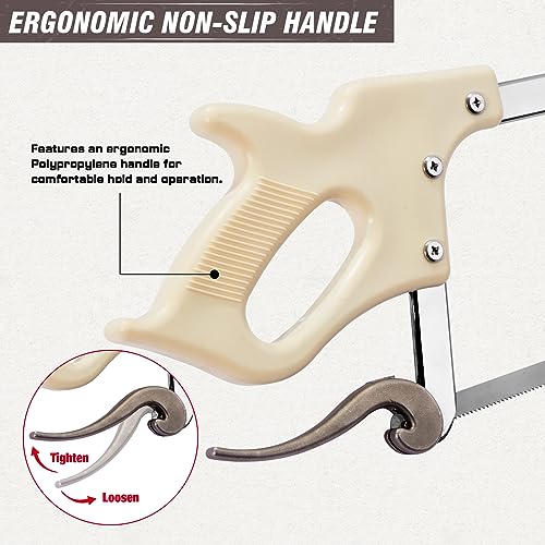 KATA Bone Meat Saw for Butchering: 20-inch Hack Saw Butcher Saw for Meat Bone Cutting - Meat Saw for Butchering at Home with SK5 Blade - Handsaws for Meat Processing, Processed Livestock and Game