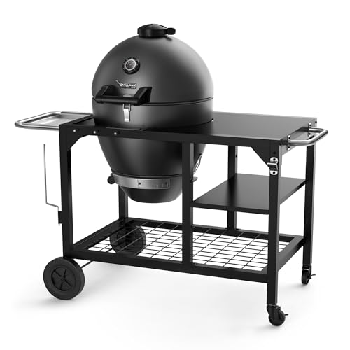 Brand-Man RODEO Steel Kamado Charcoal Grill & Smoker - 22