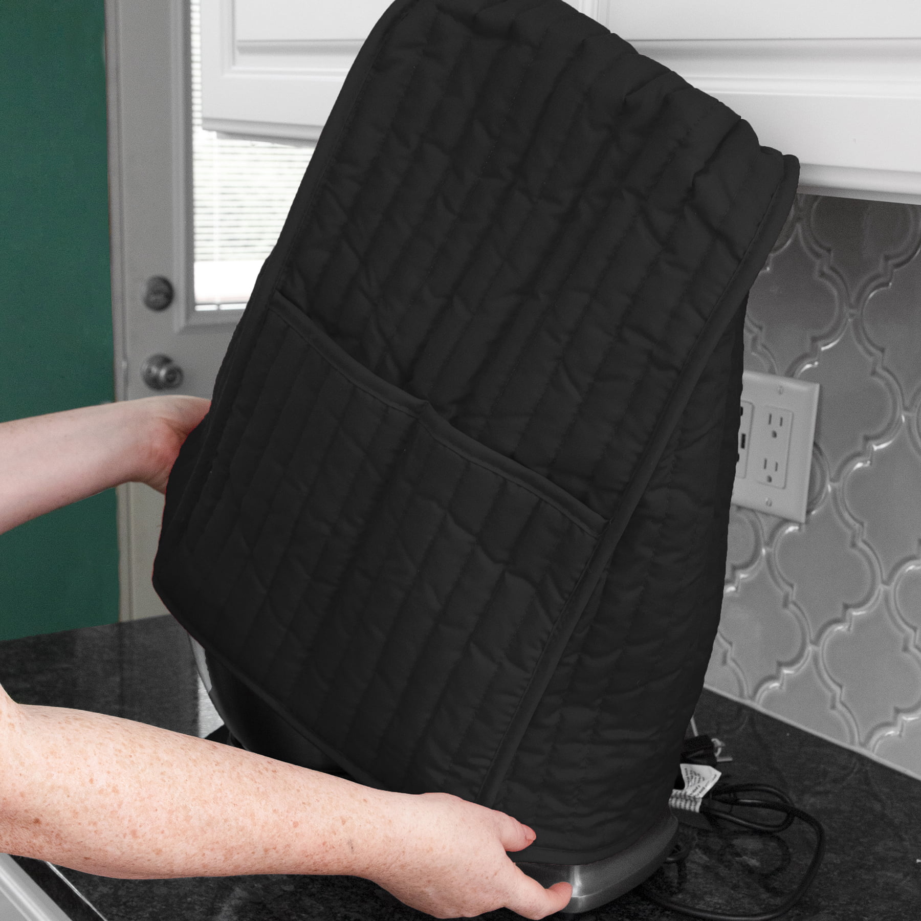 RITZ Polyester/Cotton Kitchen Appliance Cover w/Pockets, Appliance Not Included