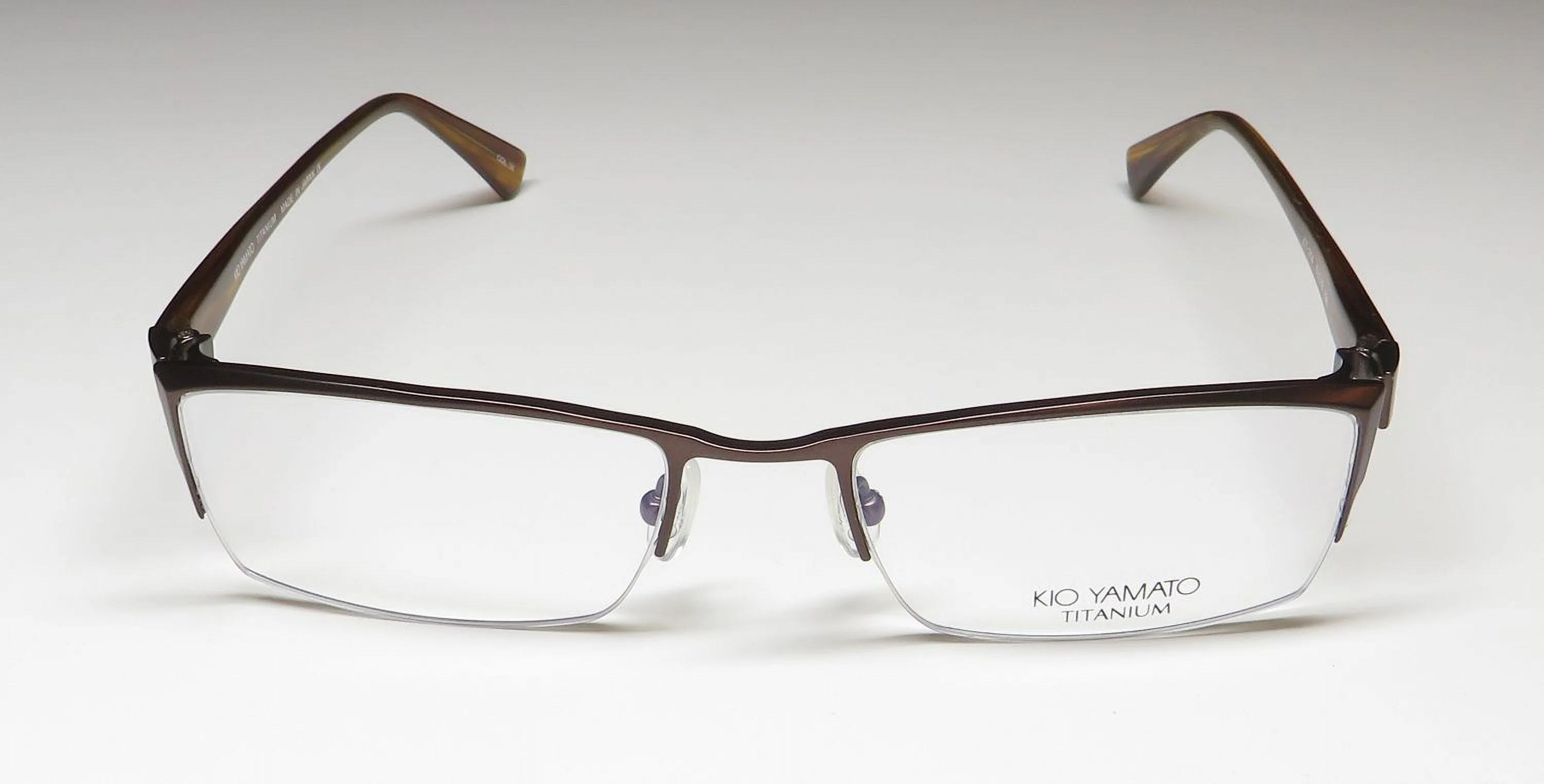KIO YAMATO KT-254 TITANIUM LIGHTWEIGHT HALF-RIMLESS JAPAN EYEGLASS FRAME/GLASSES