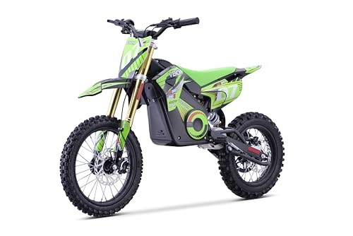 Venom 1600W Pro Electric Dirt Bike 48V Lithium Battery | Advanced Speed Governor | Hydraulic Disk Brakes | MID-Size, Green