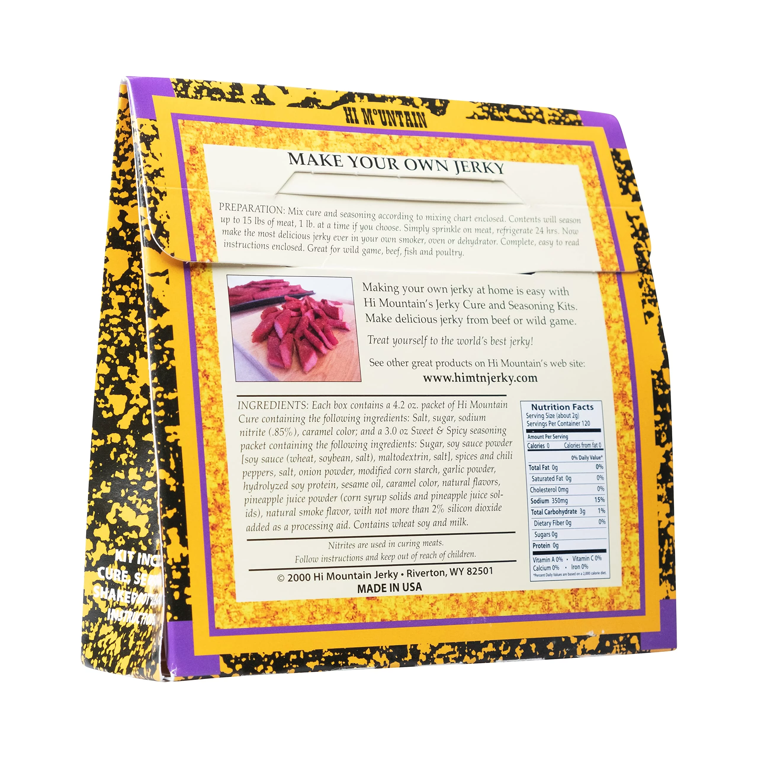 Hi Mountain Jerky Cure & Seasoning Kit - Sweet And Spicy Blend