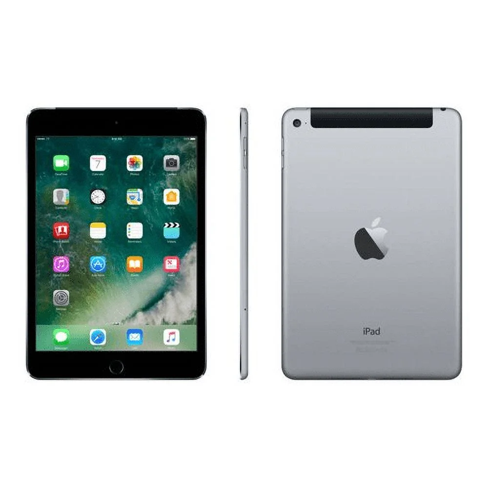 Restored Apple iPad Mini 4th Gen 64GB Wi-Fi Tablet - Space Gray (MK9G2LL/A) (Refurbished)
