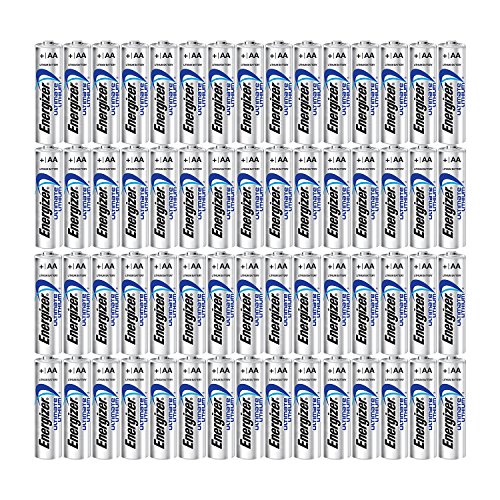 Energizer 60AA Ultimate Lithium Long Lasting Leakproof Batteries