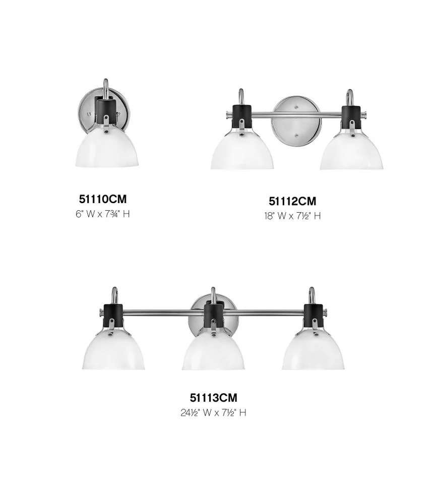 Hinkley Lighting - Argo - 3 Light Bath Vanity In Industrial and Scandinavian