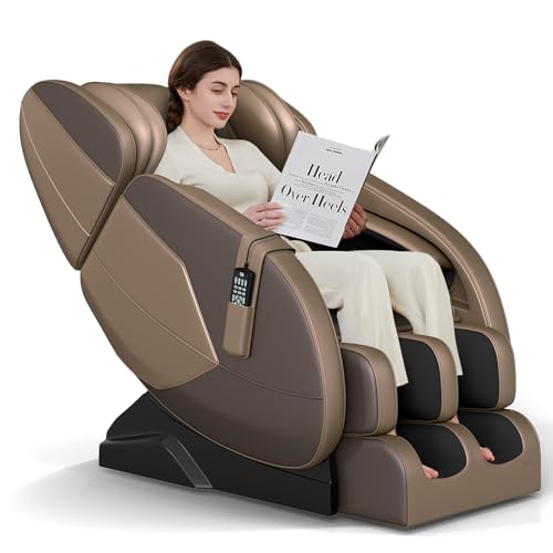 2025 Massage Chair Full Body,Zero Gravity Lower Back and Calf Heating Shiatsu Massage Recliner with 6 Auto with Manual Modes，Home and Office Use，MM450 Black and Gray