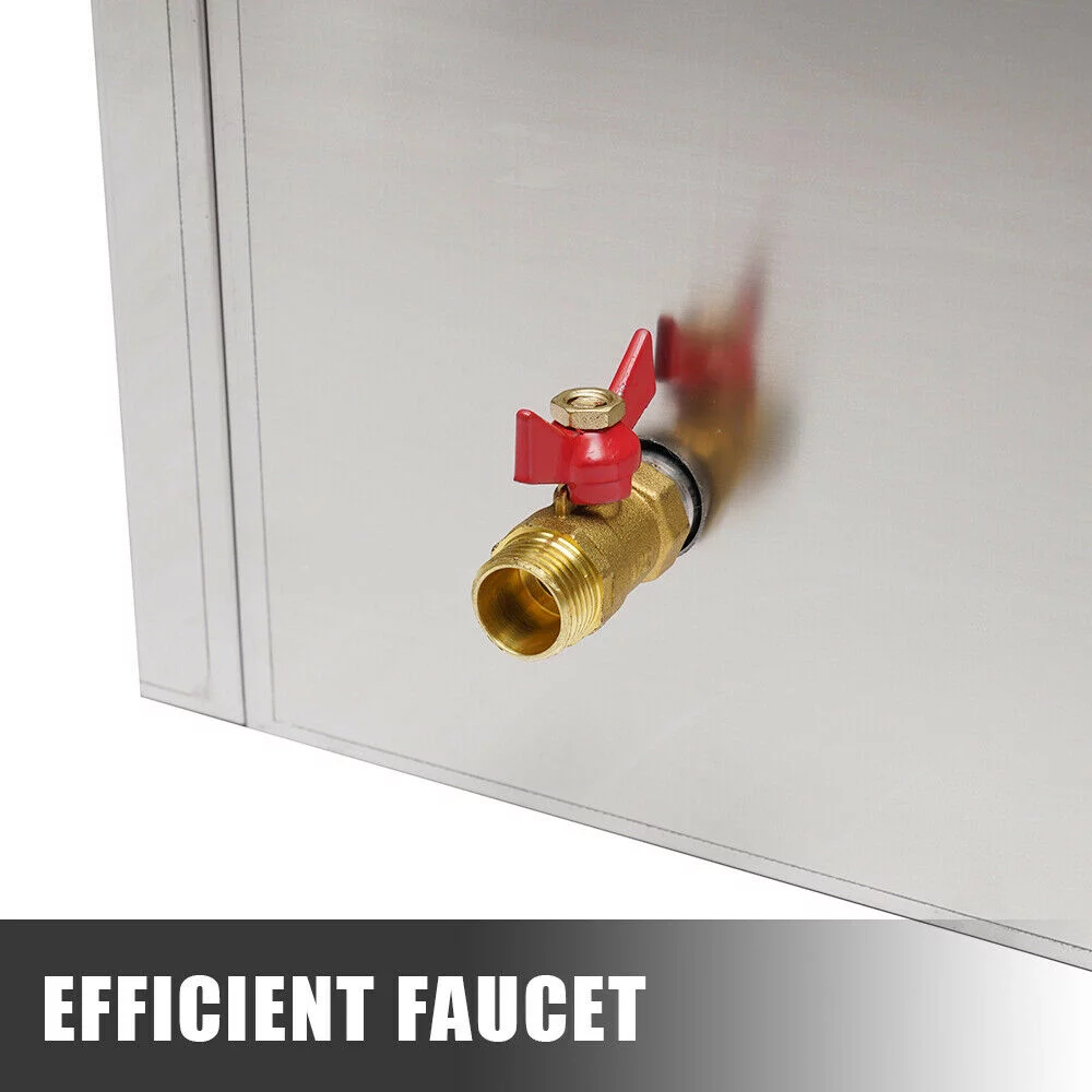 Miumaeov Commercial Electric Food Warmer Steam Table Buffet Countertop 3-Pan Station 850W