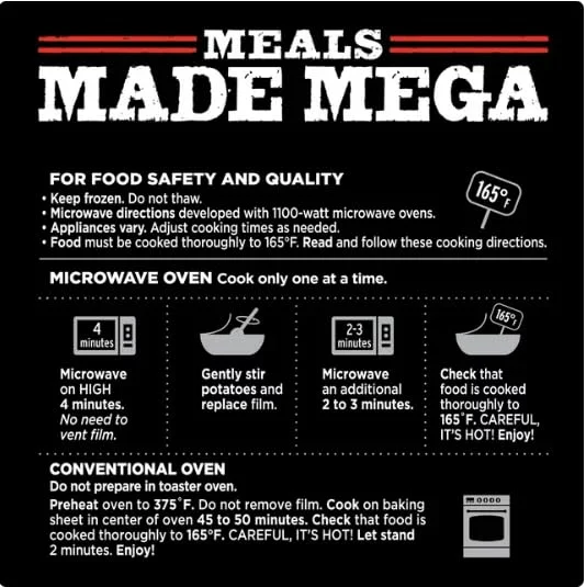 Banquet Mega Bowls Nashville Hot Fried Chicken Frozen Meal, 13 oz - Pack of 8