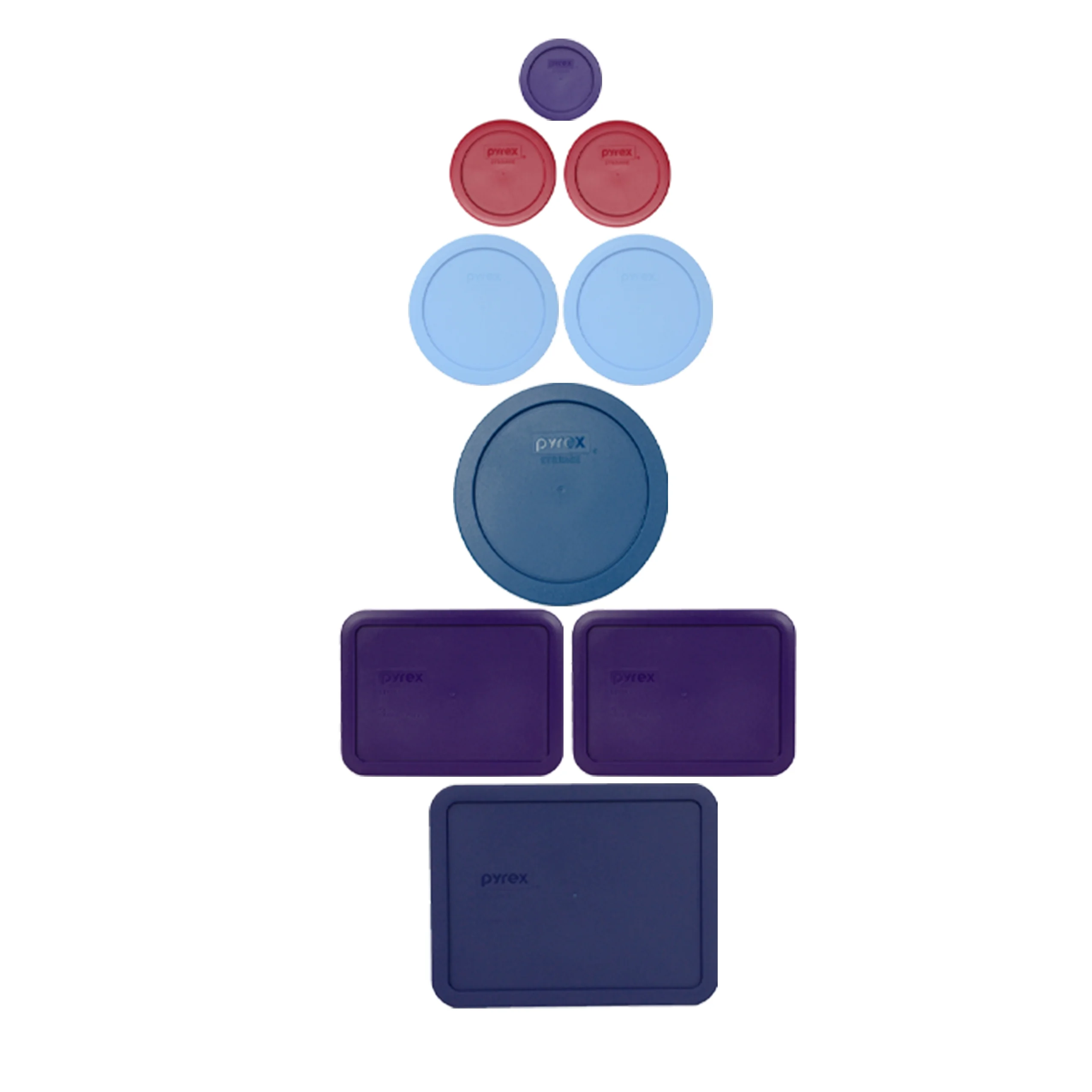Pyrex 9 Lid Galaxy Themed Bundle for Pyrex 7202, 7200, 7201, 7402, 7210 and 7211