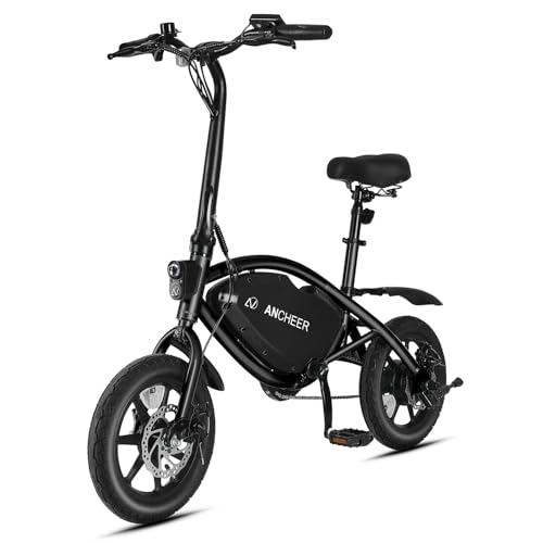 ANCHEER 14” Folding Electric Bike for Adults, 20MPH Ebike with 350W Motor[Peak 500W], 48V 374Wh Battery, Cruise Control, UL 2849 Certified Electric Bicycle, Compact Electric Mini Bike for Teens