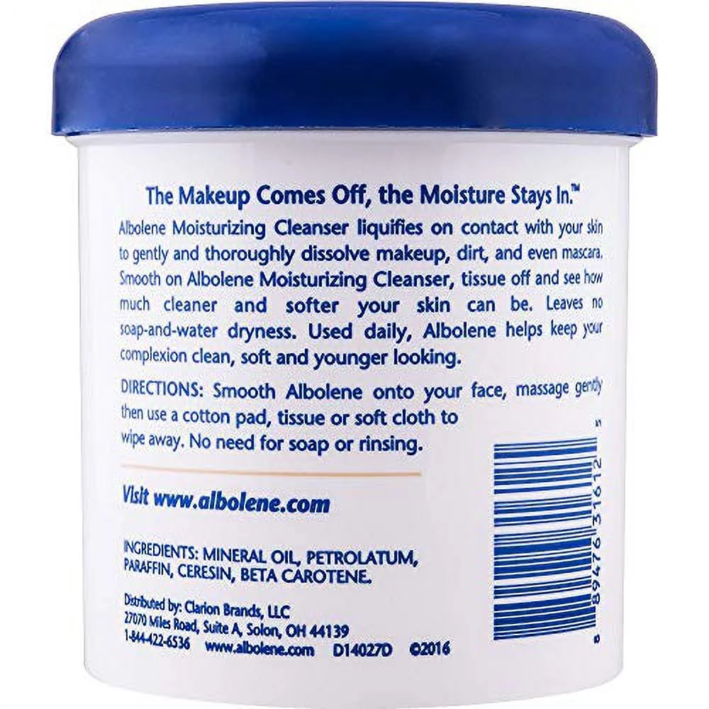 Albolene Moisturizing Cleanser Fragrance Free 12 oz (Pack of 3)