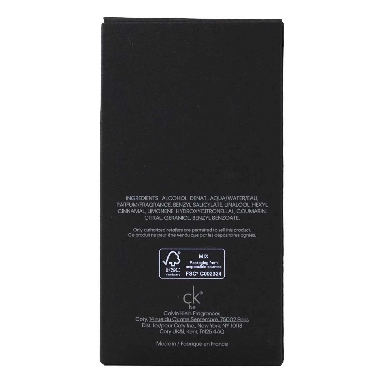 CK Be by Calvin Klein 3.4 oz Eau de Toilette Spray