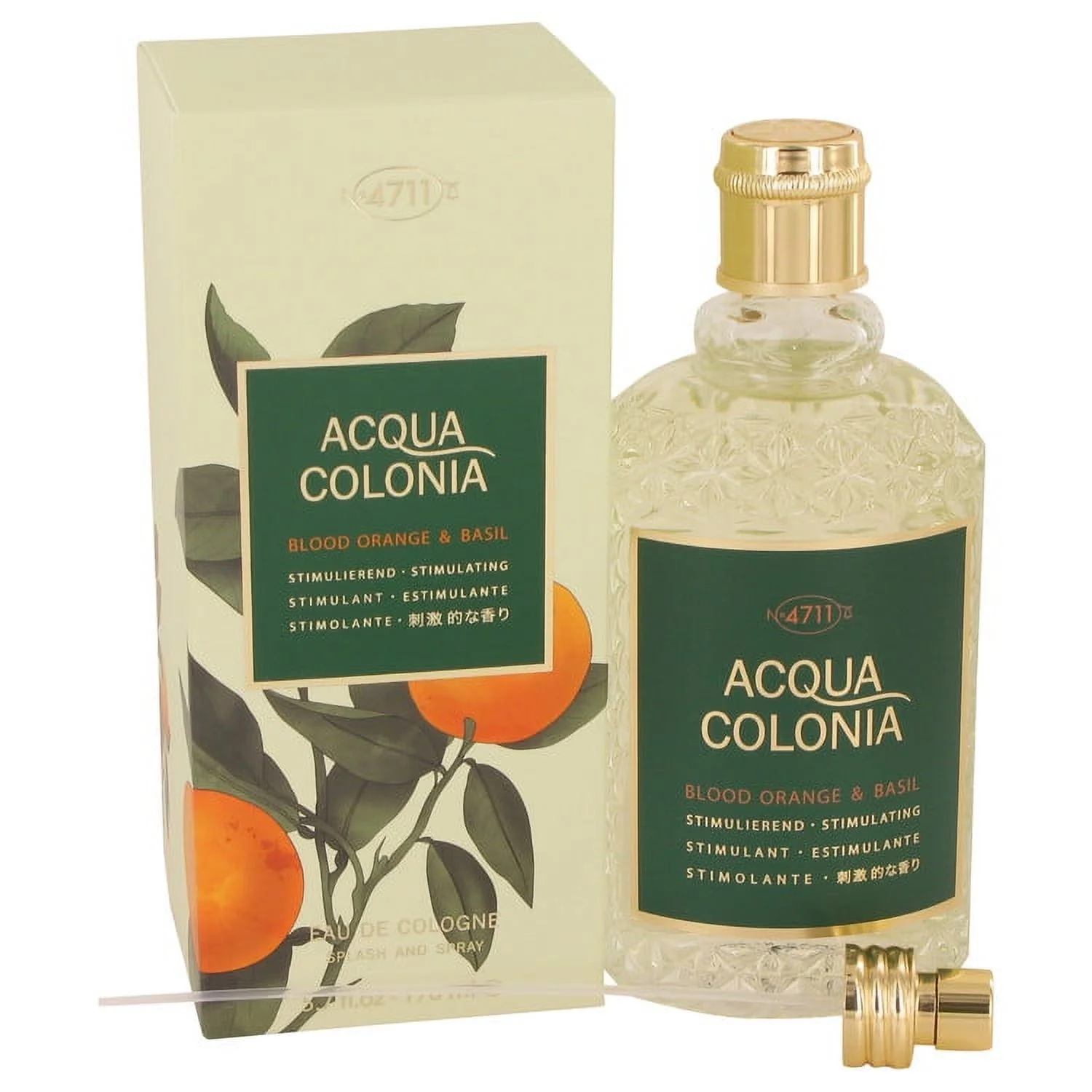 4711 Acqua Colonia Blood Orange & Basil by 4711 Eau De Cologne Spray (Unisex) 5.7 oz For Women