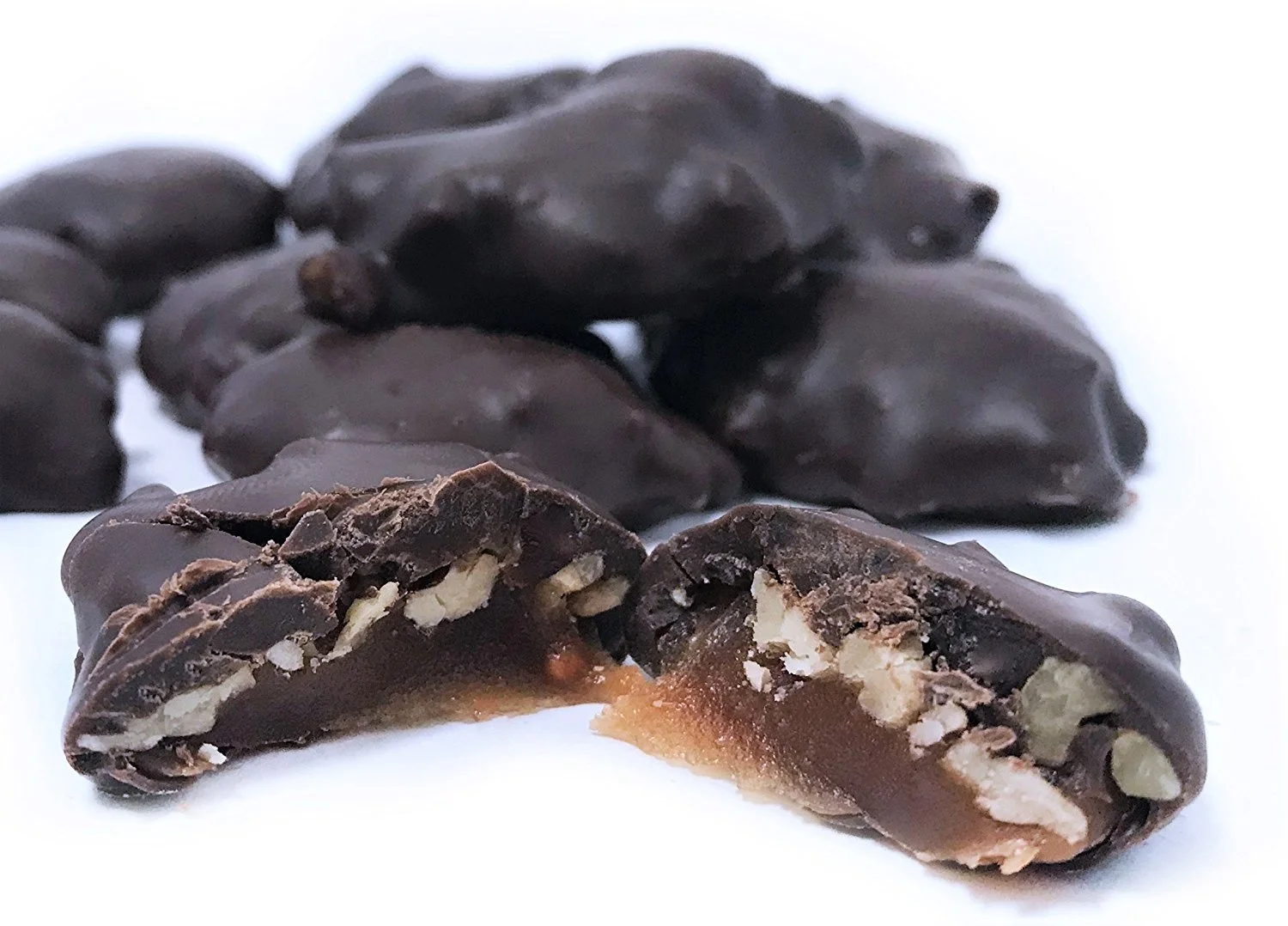 Gourmet Pecan Caramel Clusters with Dark Chocolate by It's Delish, 5 lbs