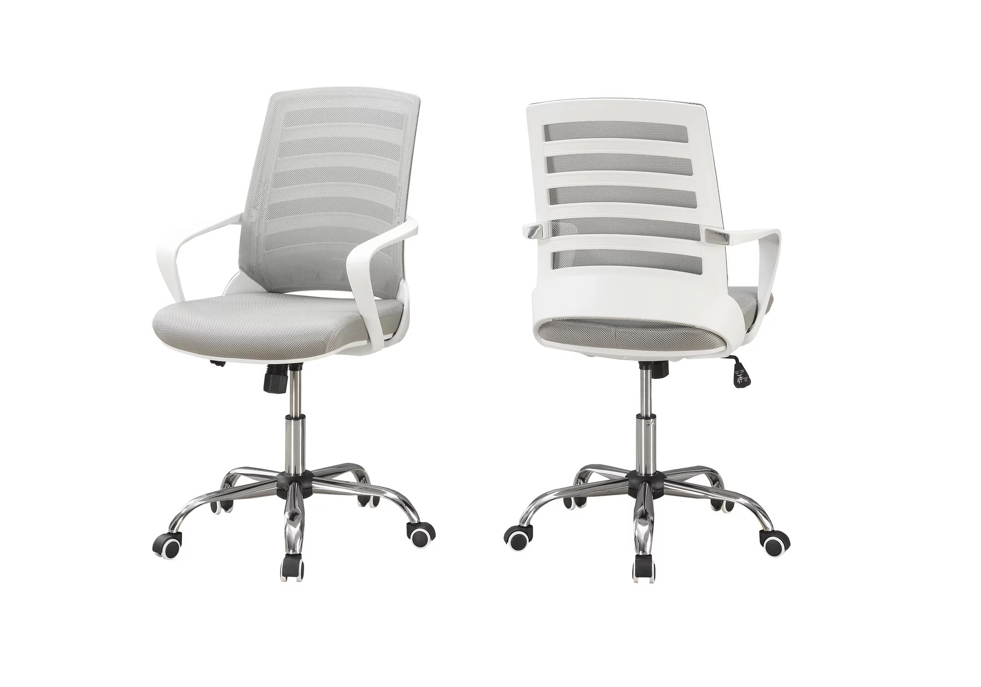 Monarch Specialties Office Chair, Swivel, Ergonomic, Armrests, Computer Desk, Work, Grey Mesh
