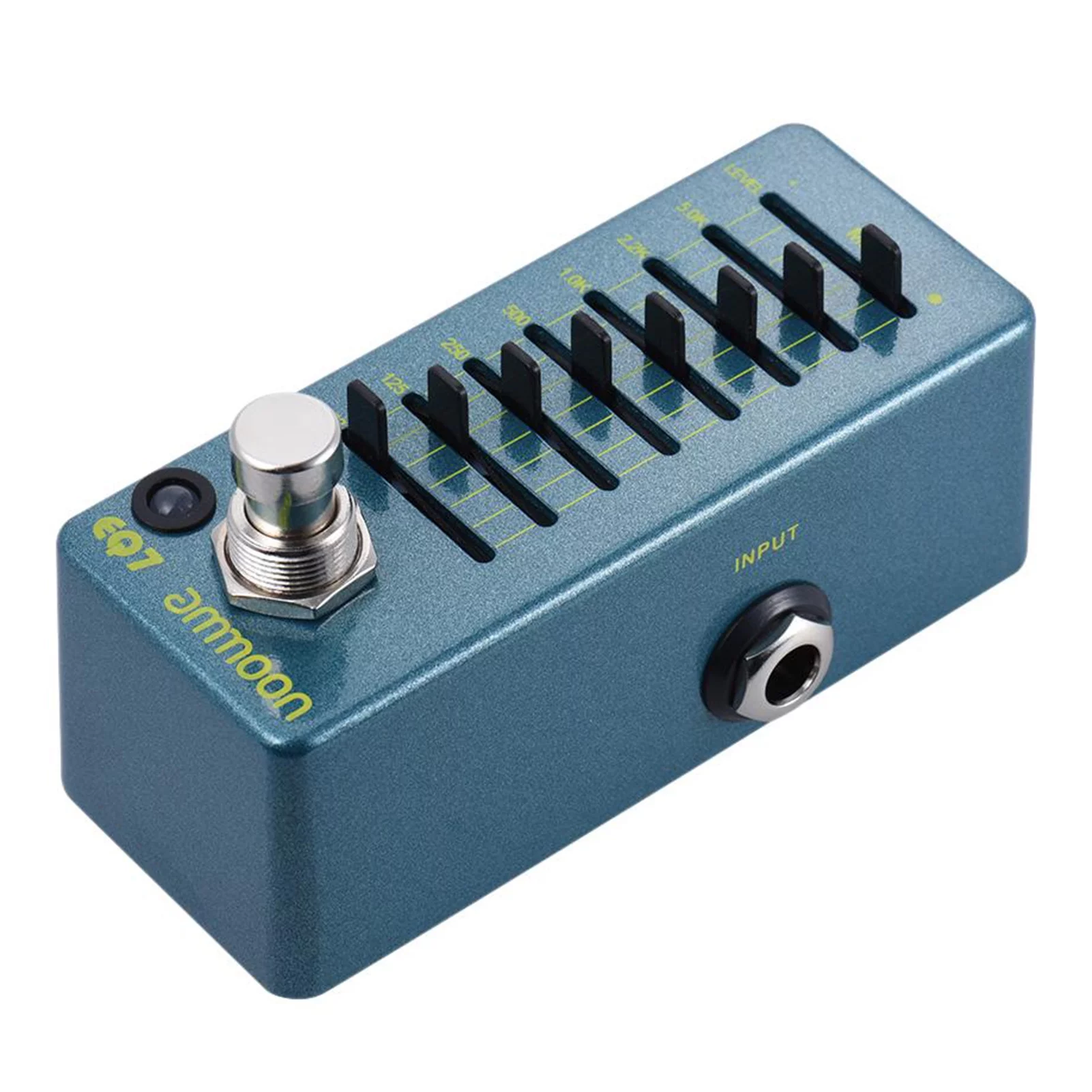 EQ7 Mini Guitar Equalizer Effect Pedal 7-Band EQ Aluminum Alloy Body True Bypass