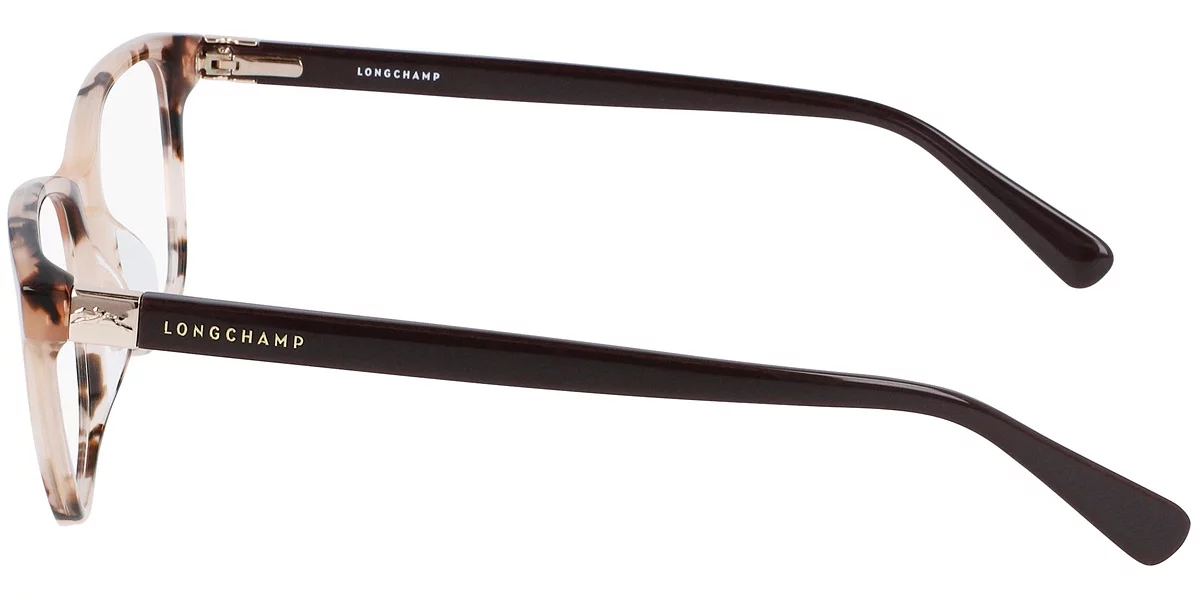 Longchamp LO2647 Full Rim Rectangle Marble Rose/Purple Eyeglasses