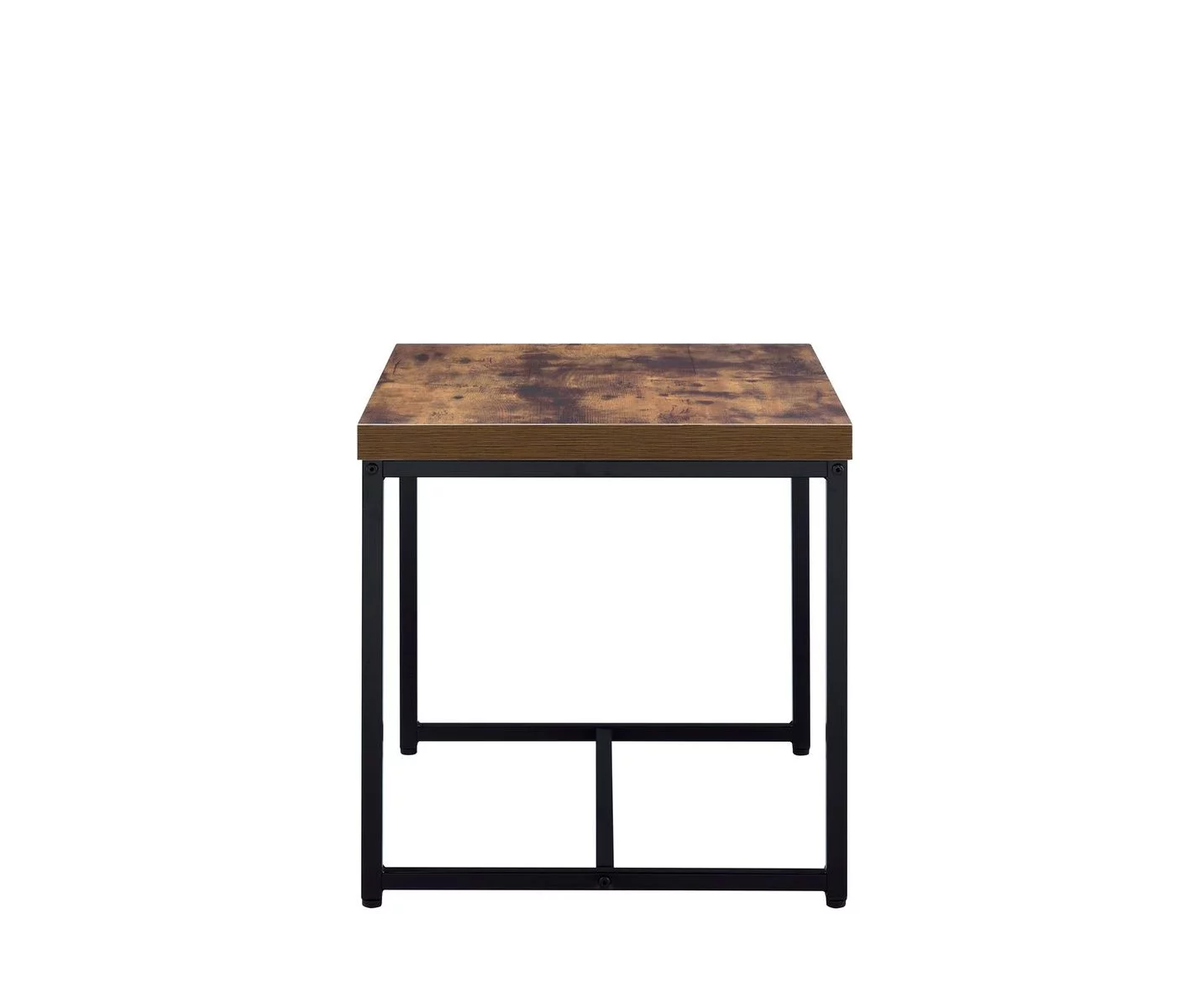 Bob End Table in Weathered Oak & Black 80617