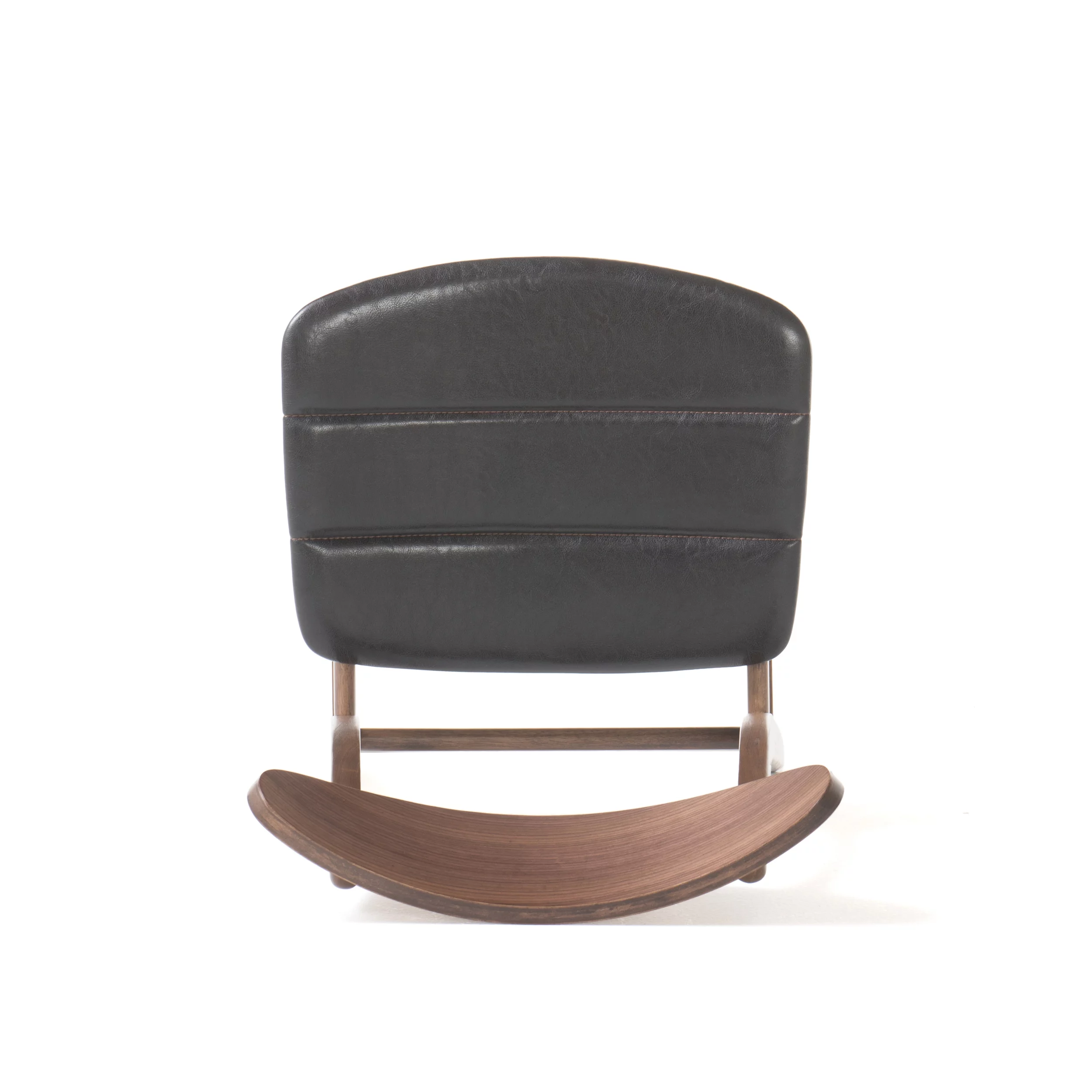 GDF Studio Camilla Mid Century Modern Wood Dining Chairs, Set of 2, Dark Brown and Walnut