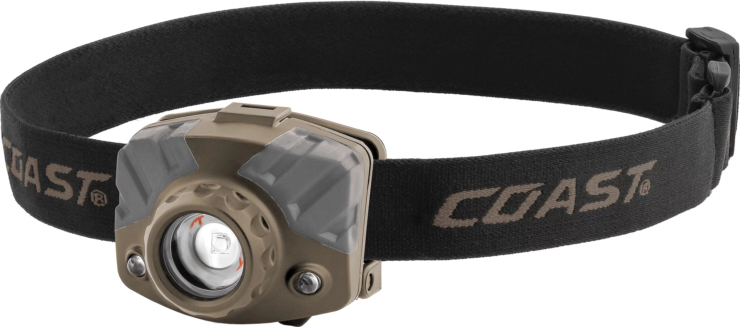 COAST FL65 Dual Color, White, Red 415 Lumen Flood Beam LED Headlamp 3 x AAA Batteries 3.3 oz.