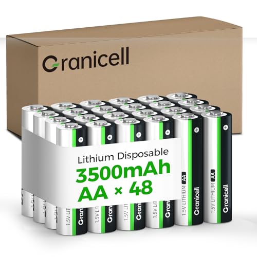 16-Pack 3500mAh Lithium AA Batteries | 1.5V for Blink Cameras, Smart Locks, Alarms & Tech Devices | 10-Year Life, Leak-Proof, Extreme-Temp Resistant (Non-Rechargeable)