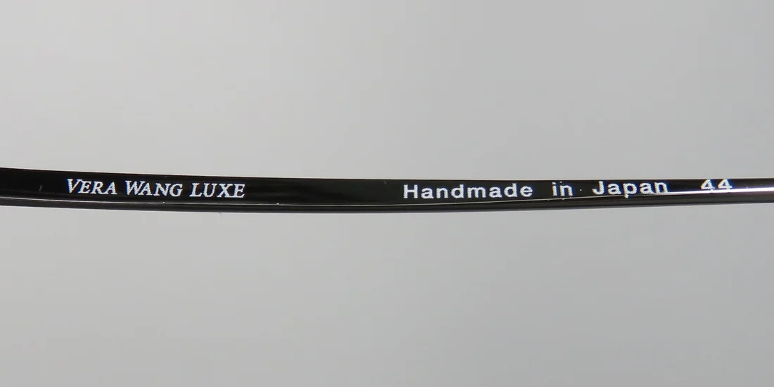 NEW VERA WANG LUXE VIEW WOMENS/LADIES DESIGNER HALF-RIM TITANIUM GUNMETAL INEXPENSIVE TITANIUM ELEGANT SALE FRAME DEMO LENSES 49-18-135 EYEGLASSES/SPECTACLES