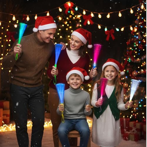 LovesTown 12PCS Glow Sticks Party Supplies, 3 Modes Colorful Flashing LED Light Up Sticks Glow in the Dark Toys for Kids Christmas Party Favors Wedding Birthday