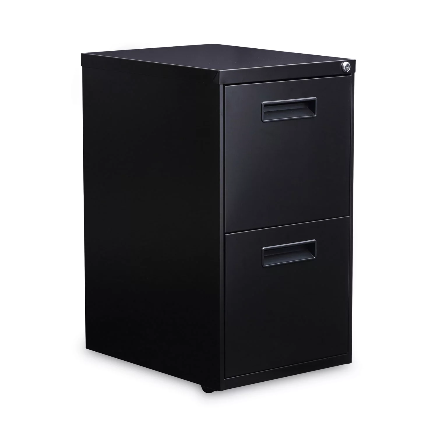 Alera ALEPAFFBL Two-Drawer Metal Pedestal File, 14 7/8w X 19-1/8d X 27-3/4h, Black