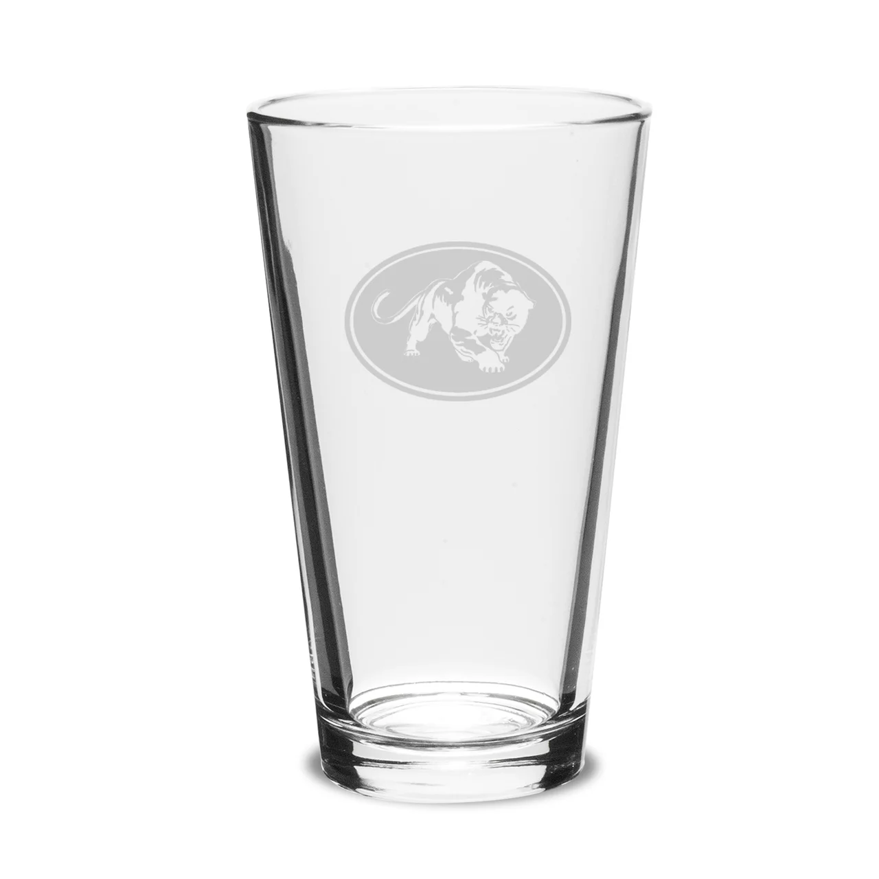 Jaguar Deep Etched 16oz Pub Glass