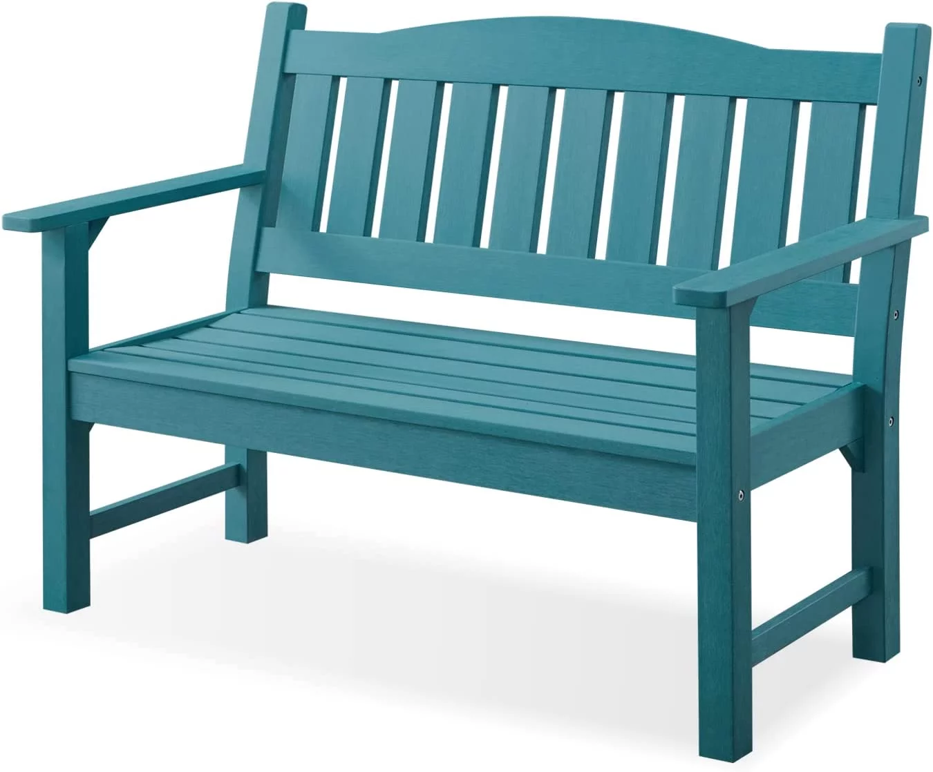 Efurden Garden Bench, Poly Lumber Outdoor Bench Weatherproof 2-Person 50