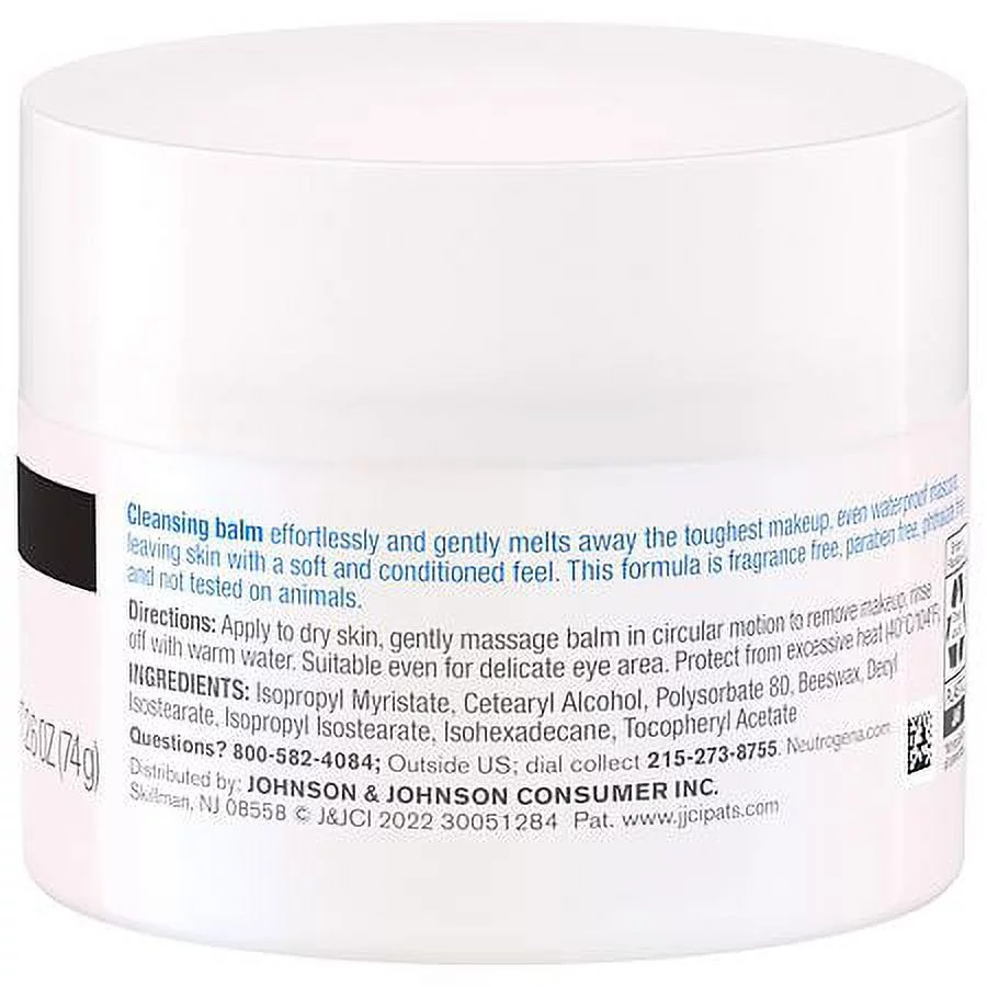 Makeup Melting Cleansing Balm, Fragrance-Free 2.6 oz Pack of 2