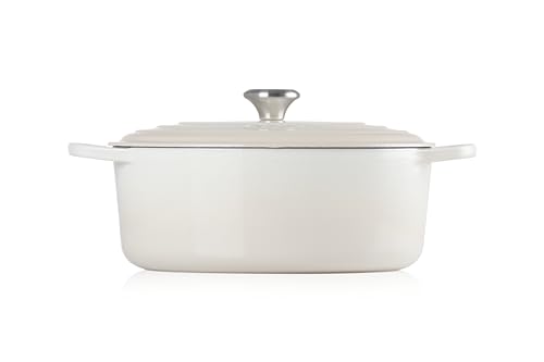 Le Creuset Enameled Cast Iron Signature Oval Dutch Oven, 6.75 qt., Meringue