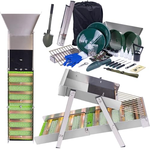 3 in 1 Highbanker Gold Panning Kit, Deformable 50