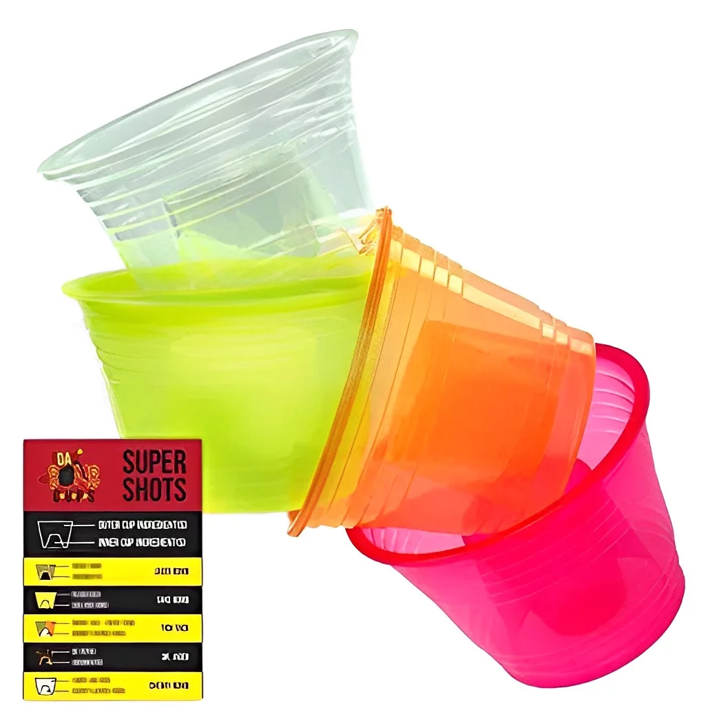 Da Bomb Cups 2.75 oz Assorted Disposable Jager Bomb Cups, 150 Pack