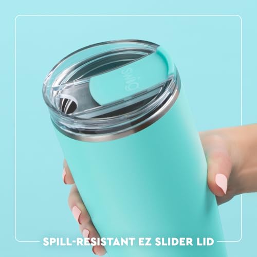 Swig Life 32oz Insulated Tumbler, Travel Coffee Tumbler with Lid, Cup Holder Friendly, Stainless Steel Travel Coffee Mug, Glitter Tumbler, Glitter Gifts (Confetti)