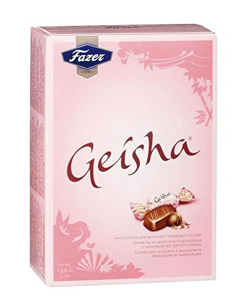 Karl Geisha Chocolates With Hazelnut Filling - 1 Each Milk Chocolate And Dark Chocolate