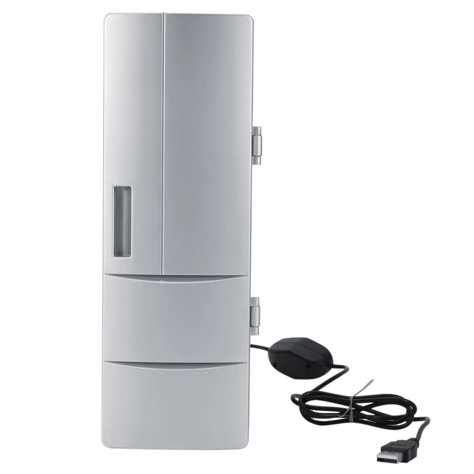 USB Fridge Freezer - Compact Mini, Cans Drink Beer Cooler Warmer Travel Car Office Use