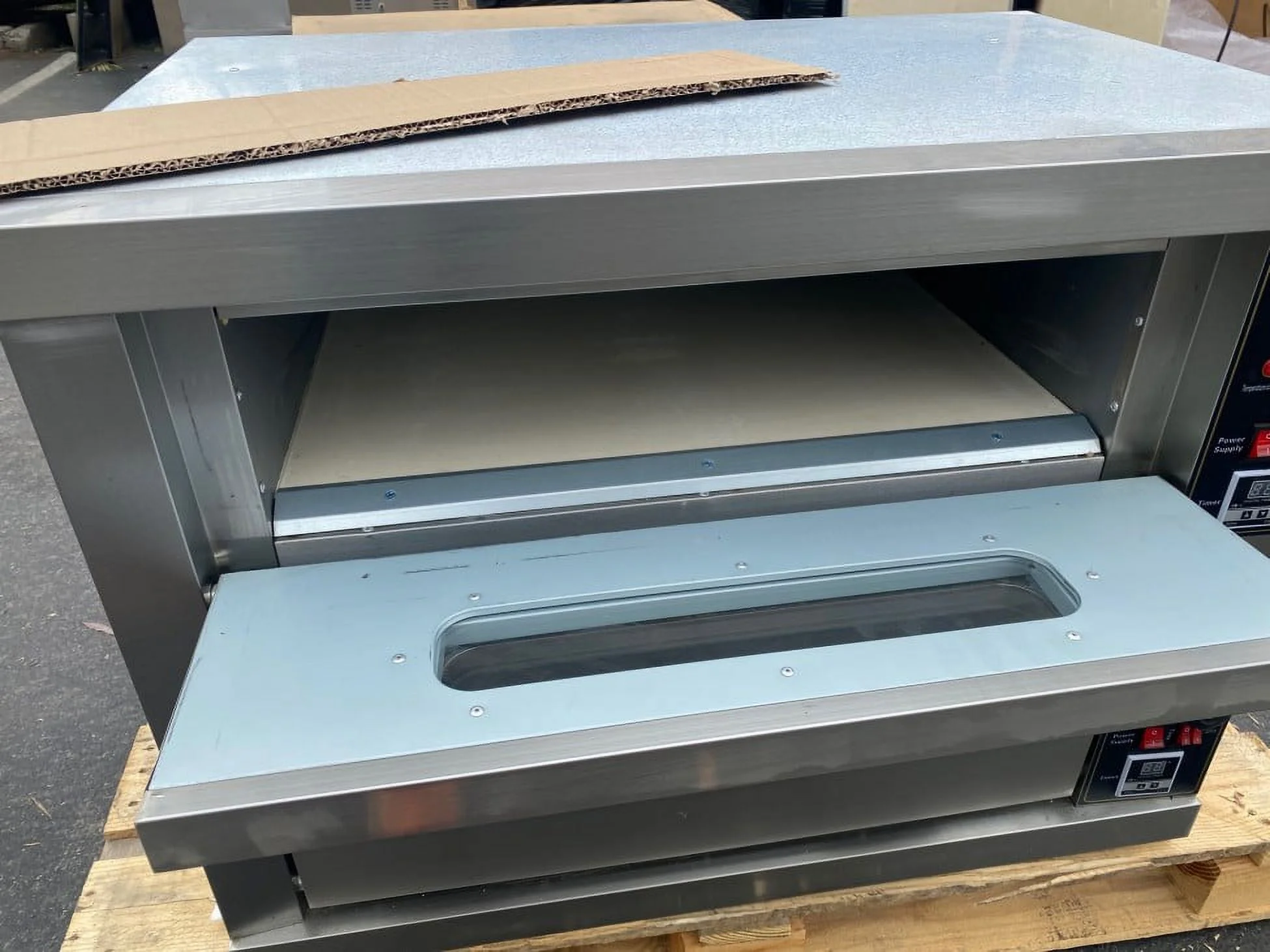 Electric flagstone double Deck Pizza Bakery Oven TKH-2-2D