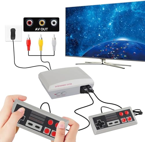 TV Retro Game Console with 300+ Classic Games and 2 Wired Controllers