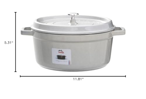 STAUB Cast Iron Dutch Oven 5.5-qt Round Cocotte, Made in France, Serves 5-6, Black Matte