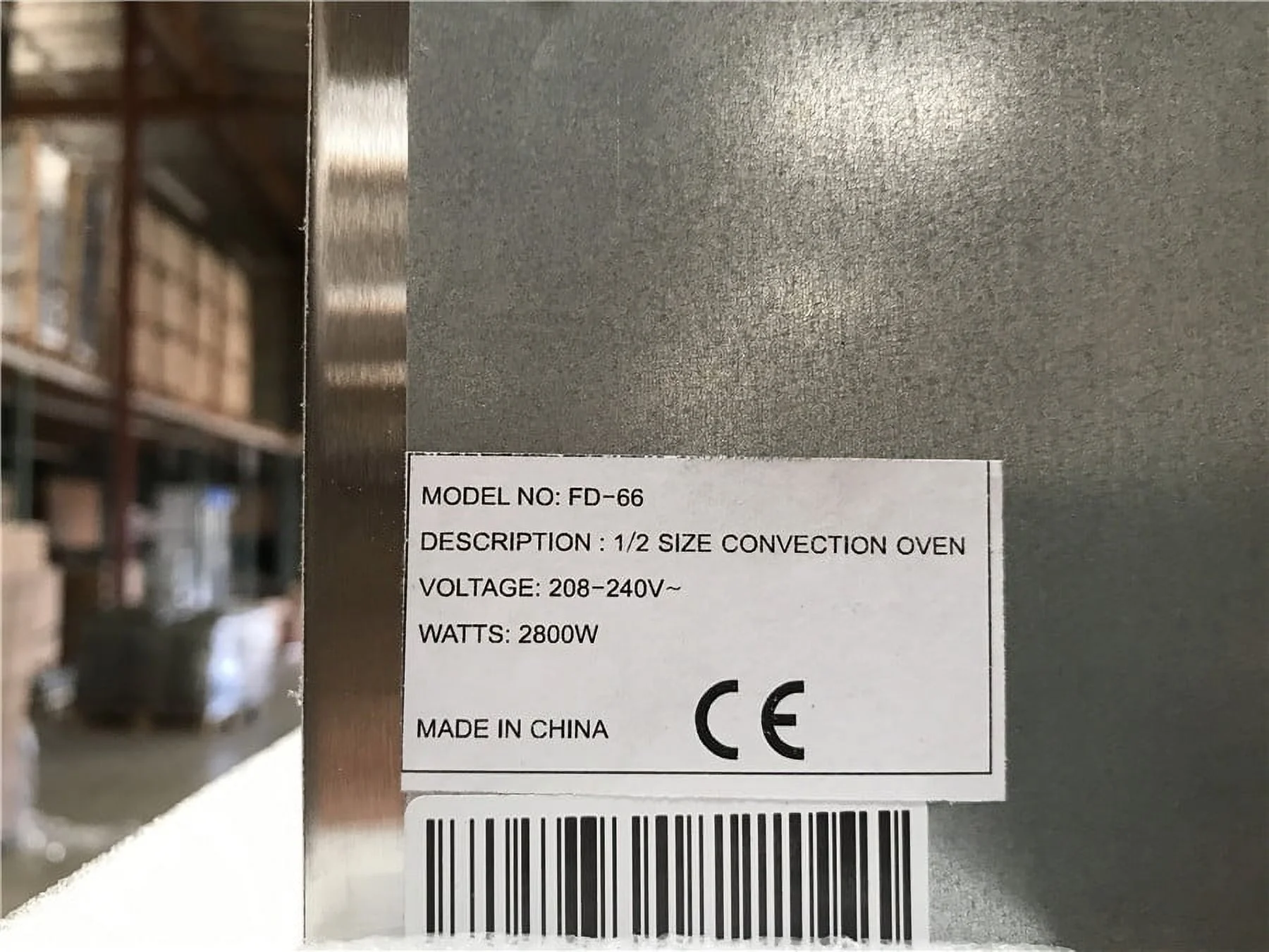 Commercial Electric Convection Counter Top Oven 208V-240V ETL 2800W