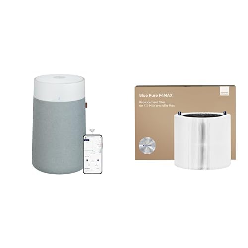 BLUEAIR Air Purifiers for Large Rooms, Cleans 3,048 Sqft In One Hour, HEPASilent Smart Air Cleaner For Home, Pets, Allergies, Virus, Dust, Mold, Smoke - Blue Pure 211i Max
