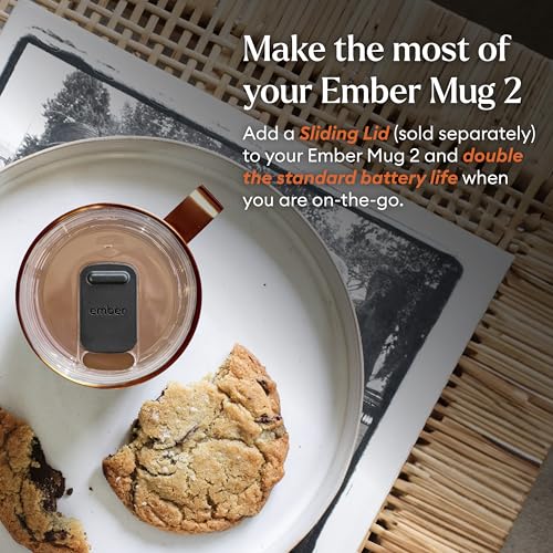 Ember Temperature Control Smart Mug 2, 14 Oz, App-Controlled Heated Coffee Mug with 80 Min Battery Life and Improved Design, Black