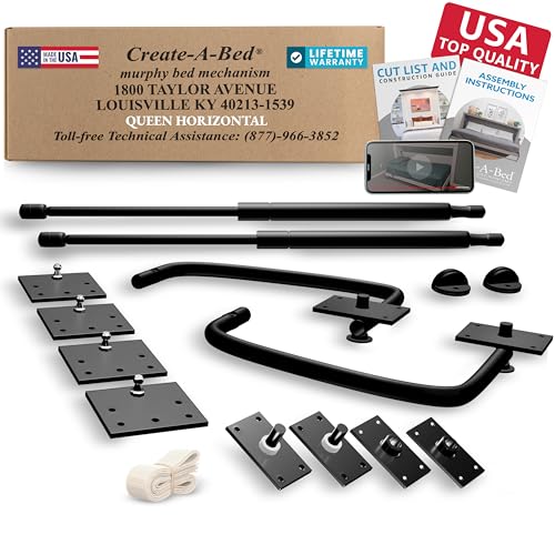 Create-A-Bed Queen Size Deluxe Murphy Bed Kit, Vertical