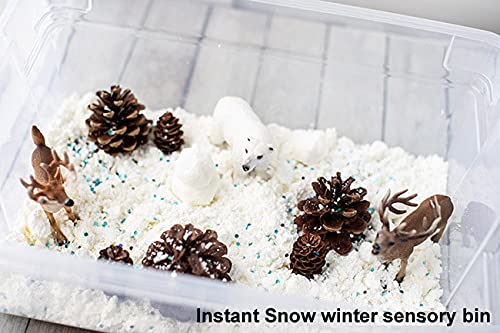 20 Individually Wrapped 10g. Packs of Instant Snow Powder Can Makes Add Water to Make 80 Cupr of Fake Snow, Artificial Snow