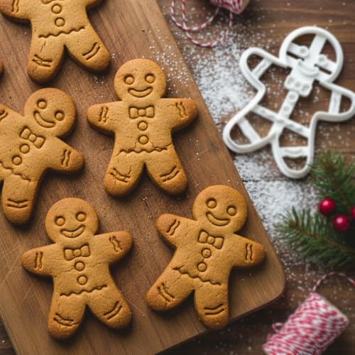 Happy Gingerbread Man cookie cutter, 1 piece - Bakerlogy