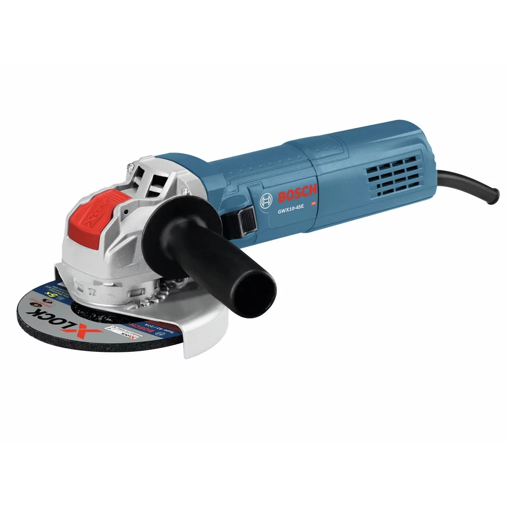 Restored Bosch GWX10-45E-RT X-LOCK Ergonomic 4-1/2 in. Angle Grinder (Refurbished)