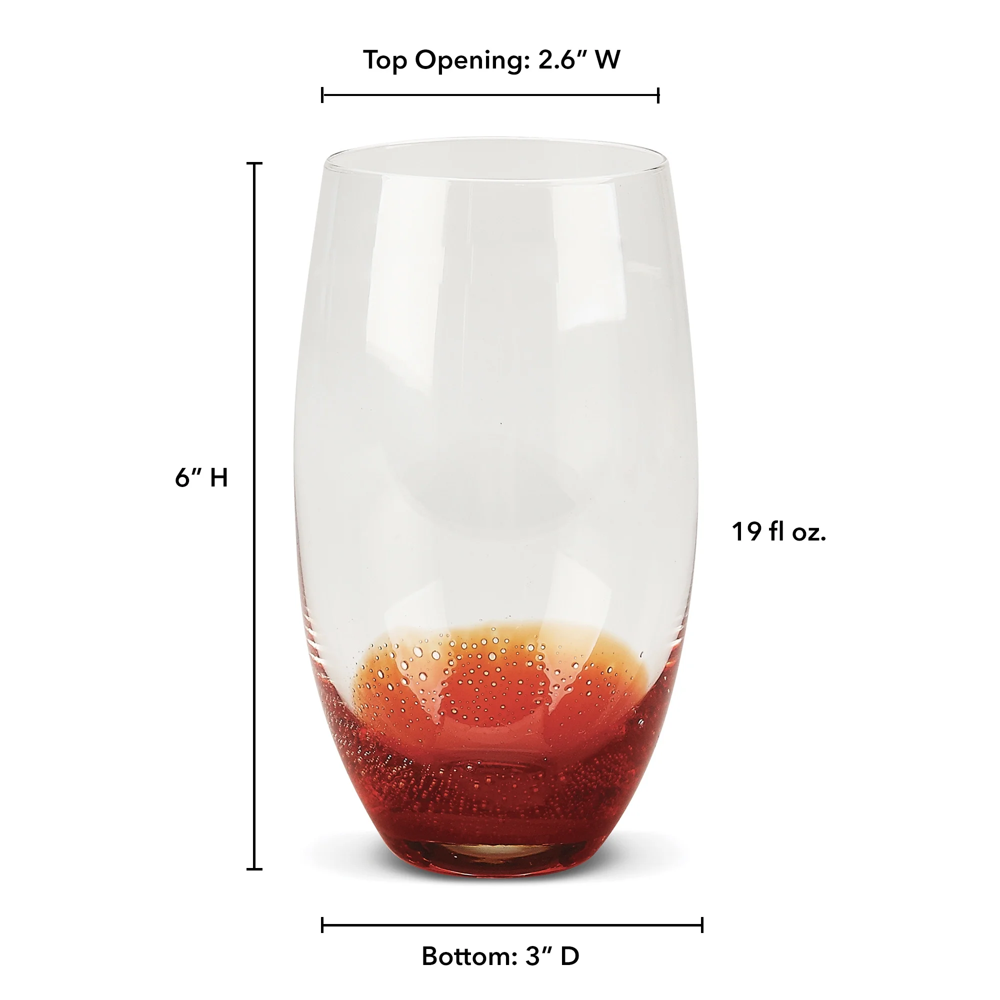 Pop Culture Promotions ® Bali Highball Drinking Glasses- Set of 6